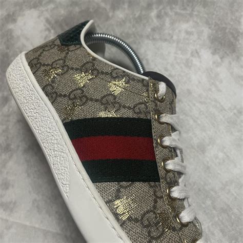 Gucci Women S Ace GG Supreme Sneaker With Bees Depop