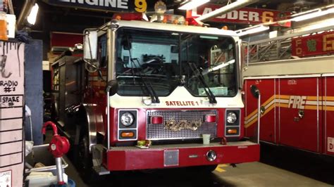 Fdny Tiller 6 And Fdny Satellite Unit 1 In Quarters During Visit To The