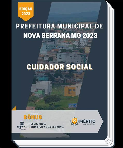 Apostila Cuidador Social Prefeitura De Nova Serrana Mg 2023 Mérito