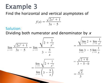 Limits At Infinity Horizontal Asymptotes Ppt Download