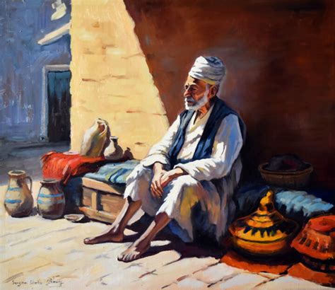 An Old Man Portrait Ii Malerei Von Serghei Ghetiu Artmajeur