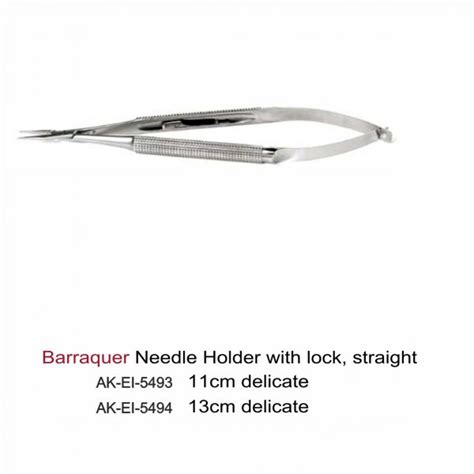 Barraquer Needle Holder With Lock Akhyar Surgical