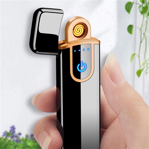 Usb зарядка сенсорный переключатель Двусторонняя Зажигалка ...
