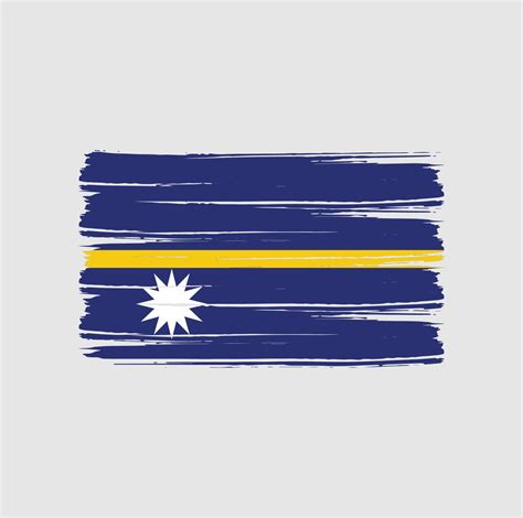 Nauru Flag Brush Strokes National Flag 6316159 Vector Art At Vecteezy