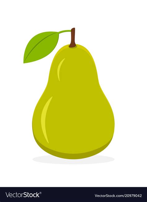 Pear Fruit Icon Isolated Fruits And Vegetables Vector Image