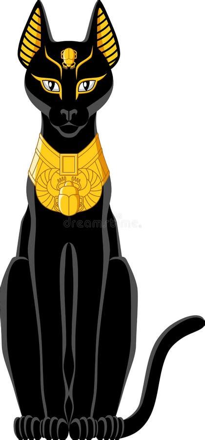 Ejemplo Del Gato Egipcio Con El Ojo De Horus Ilustraci N Del Vector