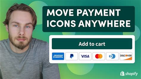 Shopify Adding Payment Icons Under Add To Cart Button YouTube