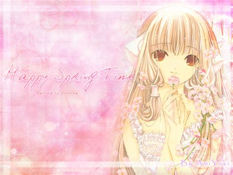 Chobits Wallpaper Happy Spring Time Minitokyo