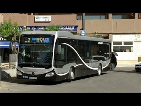 Circulación autobús Mercedes Benz Citaro C2 Hybrid línea 2 empresa