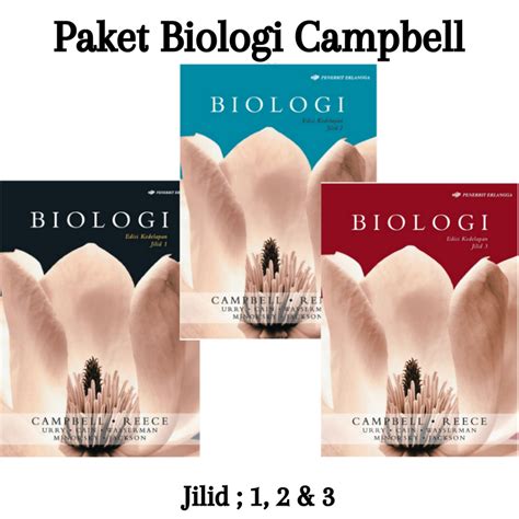 Jual PAKET BUKU BIOLOGI JILID 1 JILID 2 JILID 3 CAMPBELL EDISI 8