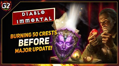 Burning Legendary Crests Before Major Update Diablo Immortal Youtube