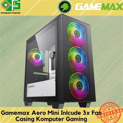 Jual Casing Pc Gamemax Casing Aero Mini Black Fan Rgb Casing M