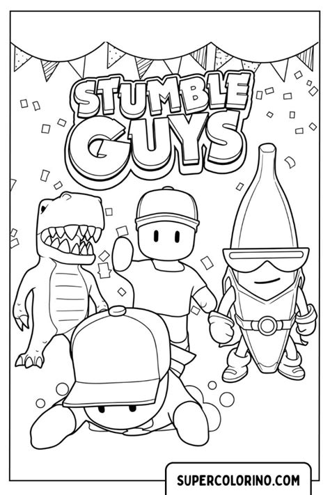Coloriage Stumble Guys - 14 Coloriage Stumble Guys gratuits à imprimer