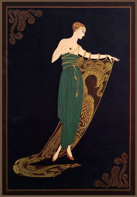 Romain De Tirtoff Ert Emerald Night Art Deco Illustration