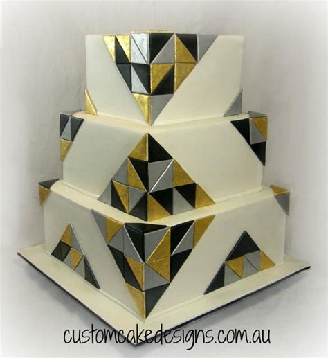 Great Gatsby Wedding Cake - Decorated Cake by Custom Cake - CakesDecor