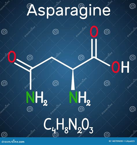 Asparagine L-asparagine , Asn, N Amino Acid Molecule. it is is Used in the Biosynthesis of ...