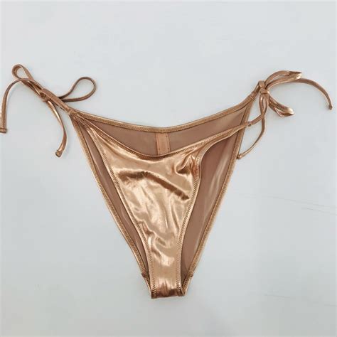 Skims Rose Gold String Bikini Bottoms Size Medium Gem