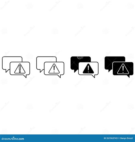 Simple Set Of Warnings Related Vector Icons Contains Such Signs As Alert Exclamation