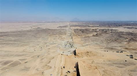 Drone Footage Reveals The Line Megacity Under Construction In Saudi