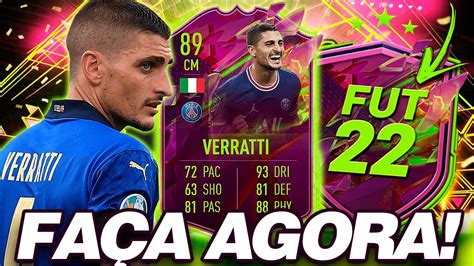 FIFA 22 Verratti SBC Cartão insano de flashback vazado