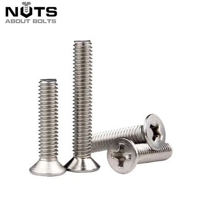 M M M M Pozi Countersunk Machine Screws Pozidrive Bolts