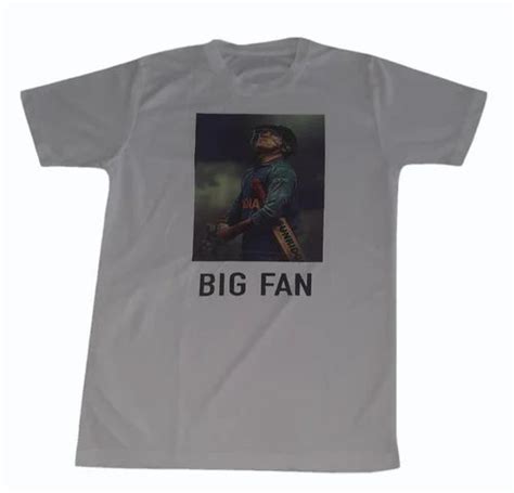 Men Big Fan Printed Polyester T Shirt Large Round Neck At Rs 90 Piece