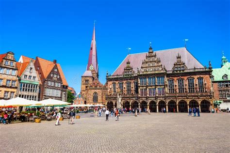 Bremen City Hall or Rathaus Editorial Stock Image - Image of landmark ...