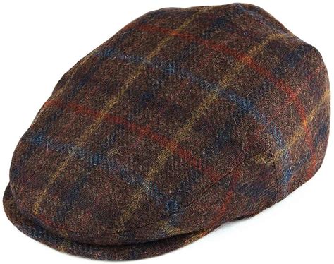 Botvela Men S Wool Flat Cap Classic Irish Ivy Newsboy Hat Plaid