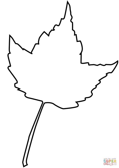 Coloriage Contour De Feuille D Rable Coloriages Imprimer Gratuits