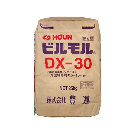 豊運 ビルモルdx 25kg（モルタル補修材）下地調整用モルタル 豊運 Dx 30（05~10） 20231013221854