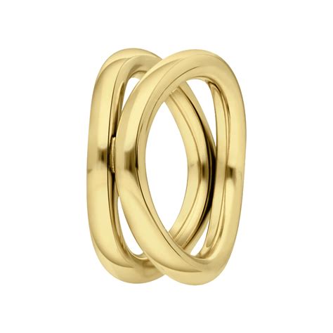 Gerecycled Stalen Karaat Goldplated Ring Amandine Lucardi Nl