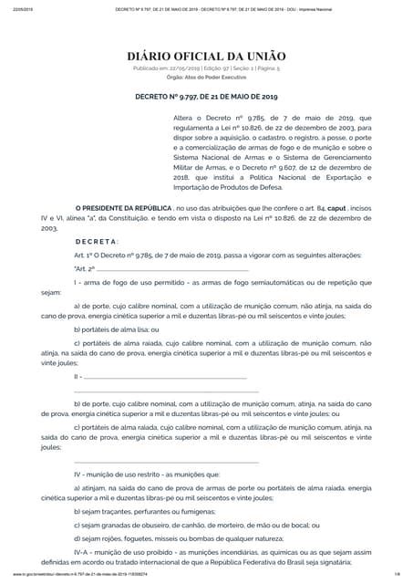 Bolsonaro Publica Novo Decreto De Armas E Proíbe Fuzis Para Cidadão