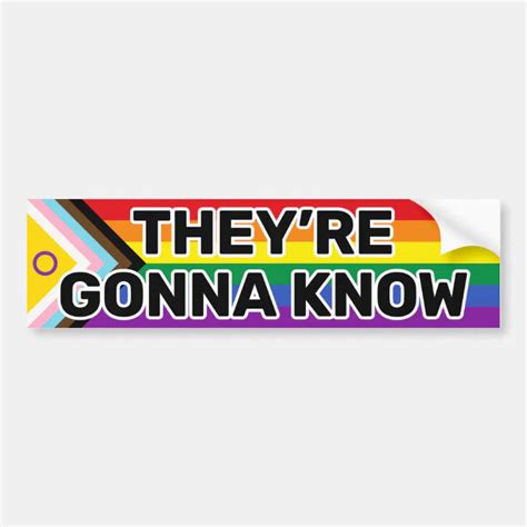 Theyre Gonna Know Black Intersex Inclusive Pride Bumper Sticker Zazzle