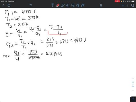 SOLVED A Carnot Engine Uses A Hot Reservoir Consisting Of A Large Amount Of Boiling Water And A