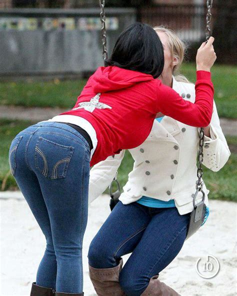 College Girls In Tight Jeans Kissing Outdoor Jeans Ass Skinny Jeans