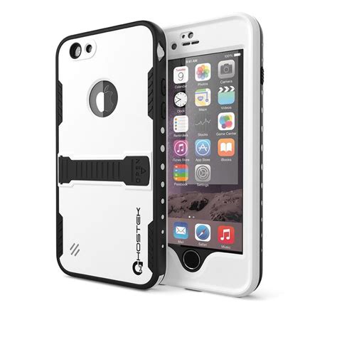 Iphone 6 Plus Waterproof Case Ghostek Atomic White W Attached Screen