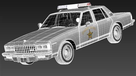 Chevrolet Caprice Sheriff 1978 Police Car 3D Model CGTrader