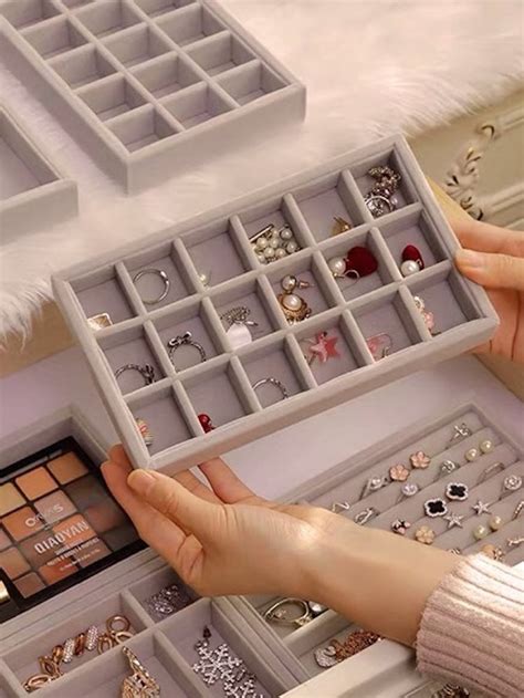 Pc Multi Grid Jewelry Storage Box