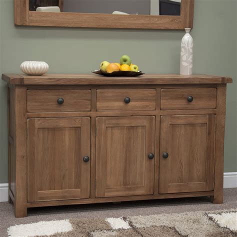 Rustic Oak Large Sideboard Only Oak Furniture Free Delivery