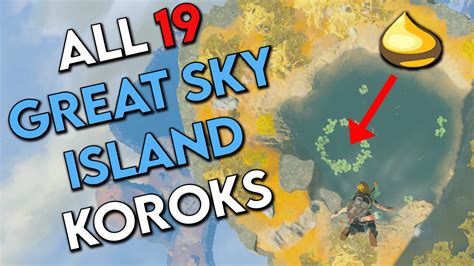 Every Korok Seed On Great Sky Island Zelda Tears Of The Kingdom Guide