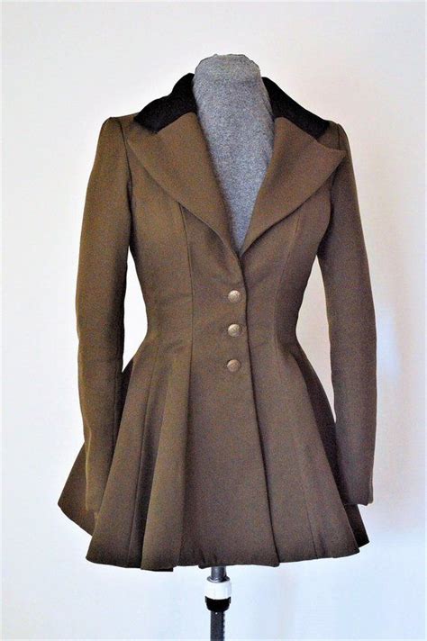 Victorian Edwardian Steampunk Style Coat Jacket Riding Etsy Womens