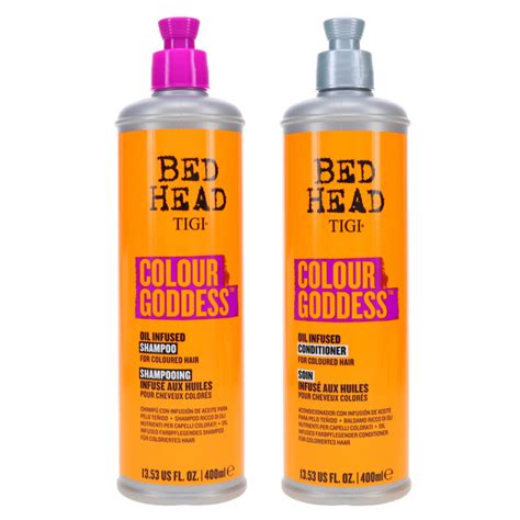 TIGI Bed Head Color Goddess Oil Infused Shampoo 13.5 oz & Bed Head ...