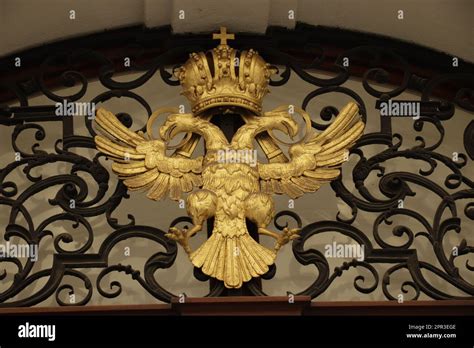 Imperial Coat Of Arms Of The Empire Of Austria Stock Photo Alamy