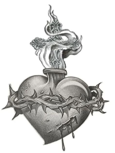 Sacred Heart Tattoo Design Sacred Heart Tattoos Heart Tattoo Designs