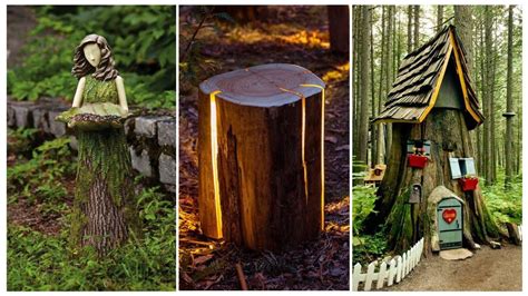 Troncos De Árvores 10 Ideias Para Um Jardim Bonito E Criativo Parte 1