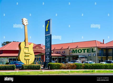 The Big Golden Guitar in Tamworth Australia Stock Photo - Alamy