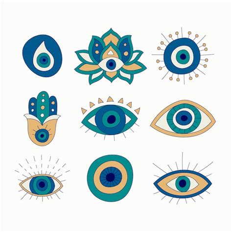 Free Vector Hand Drawn Evil Eye Illustration