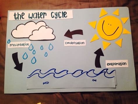 Preschool water cycle poster | Water cycle poster, Water cycle, Paper ...