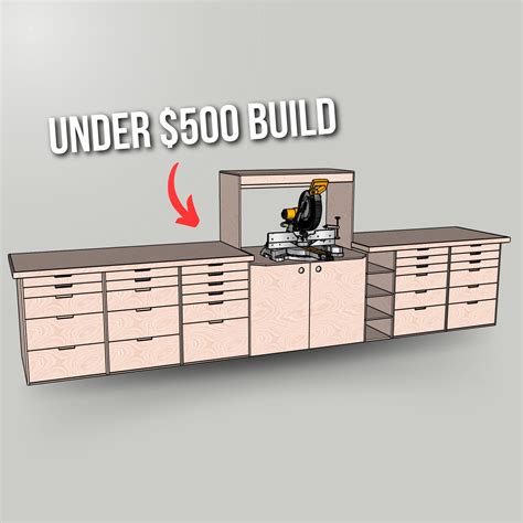 Miter Saw Station Plans Woodworking Plans Pdf Download Etsy