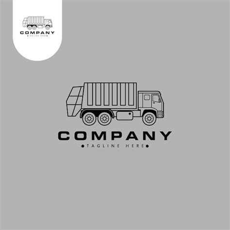 Premium Vector | Garbage truck logo